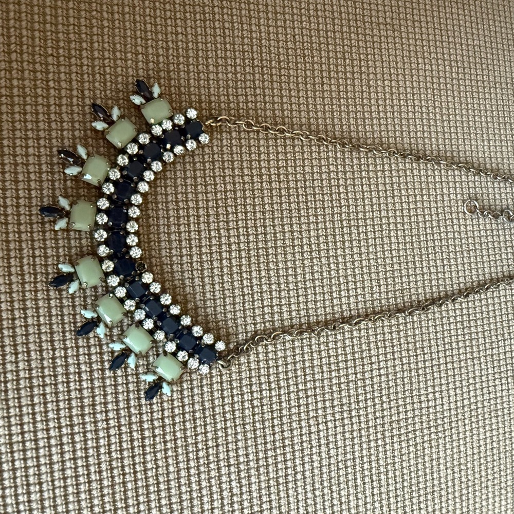 J. Crew Crystal Jeweled Statement Necklace